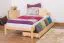 Bett 90 x 200 cm Kiefer Natur Abbildung