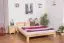 Kiefer Bett 160 x 200 cm Natur Abbildung