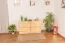 Schuhschrank Kiefer Holz massiv, Farbe: Natur 80x140x29 cm Abbildung