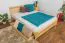 Bett 160 x 200 cm Kiefer massiv Natur Abbildung
