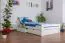 Ausziehbett 140 x 200 cm Buche Weiß mit 2 Schublade(n) Abbildung