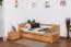 Bett mit Schubladen Buche 90 x 200 cm Natur Abbildung
