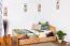 Schubladenbett 90 x 200 cm Buche massiv Natur Abbildung