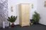Landhaus-Stil Kiefer-Kleiderschrank, Farbe: Natur 190x90x60 cm Abbildung