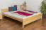 Bett Kiefer massiv 180 x 200 cm Natur Abbildung
