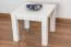 Couchtisch Kiefer Massivholz Farbe: Weiß 50x60x60 cm Abbildung
