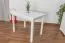 Massivholz Esstisch 70x100 cm Kiefer, Farbe: Weiß Abbildung