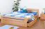 Ausziehbett 160 x 200 cm Buche Natur mit 2 Schublade(n) Abbildung