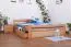 Buche Massivholz Bettgestell 180 x 200 cm Natur Abbildung