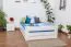 Bett 140 x 200 cm Buche massiv Weiß Abbildung