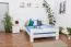 Weißes Buche Bett 140 x 200 cm Weiß Abbildung