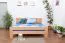Bettgestell Buche 180 x 200 cm Natur Abbildung