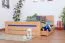 Bett mit Schubladen Buche 160 x 200 cm Natur Abbildung