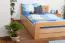 Bettgestell Buche 140 x 200 cm Natur Abbildung