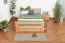 Massivholz Bettgestell Buche 140 x 200 cm Natur Abbildung