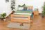 Bett Buche 140 x 200 cm Natur Abbildung