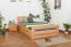 Bett mit Schubladen Buche 140 x 200 cm Natur Abbildung