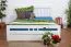 Bett Buche massiv 160 x 200 cm Weiß Abbildung