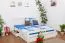 Bett Buche 160 x 200 cm Weiß Abbildung