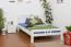 Weißes Buche Holzbett 140 x 200 cm Weiß Abbildung