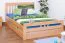 Holzbett Buche 140 x 200 cm Natur Abbildung