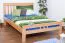 Holzbett 140 x 200 cm Buche massiv Natur Abbildung