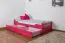Bett mit Schubladen Buche 90 x 200 cm Rosa Abbildung