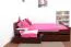 Buche Bettgestell 120 x 200 cm Dunkelbraun Abbildung