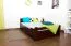 Massivholzbett Buche 120 x 200 cm Dunkelbraun mit Lattenrost Abbildung