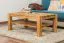 Wohnzimmertisch Eiche Massivholz Farbe: Natur 50x105x65 cm Abbildung