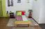 Bett 100 x 200 cm Kernbuche massiv geölt Abbildung