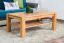 Beistelltisch Couchtisch Kernbuche Massivholz Farbe: Natur 45x105x65 cm Abbildung