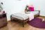 Bett Kiefer massiv 90 x 200 cm Nuss Abbildung