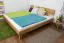 Eiche Holzbett Bettgestell 200 x 200 cm geölt Abbildung