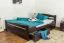 Bett 140 x 200 cm Buche massiv Schokobraun Abbildung