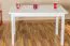Tisch 60x120 cm Kiefer massiv, Farbe: Weiß Abbildung