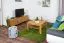 Sofatisch Clubtisch Loungetisch Couchtisch Eiche Massivholz Farbe: Natur 50x80x80 cm Abbildung