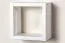 Hängeregal / Wandregal Kiefer massiv Vollholz weiß lackiert Junco 283C - Abmessung 20 x 20 x 12 cm