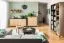Regal Leoncho 23, Farbe: Eiche - Abmessungen: 195 x 39 x 38 cm (H x B x T)