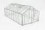 Gewächshaus Chicoree XL16, HKP 6 mm, Grundfläche: 16,5 m² - Abmessungen: 570 x 290 cm (L x B)