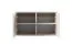 Hängeschrank mit zwei Drehtüren Boquilla 07, Farbe: Kaschmir, Push-to-open Funktion, vier Fächer, schlichtes Design, Maße: 40 x 70 x 40 cm, für den Vorraum