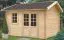 Gartenhaus I14 - 44 mm Blockbohlenhaus, Grundfläche: 15,80 m², Satteldach