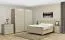 Nachtkommode Sabadell 21, Farbe: Eiche / Beige Hochglanz - 67 x 45 x 38 cm (H x B x T)