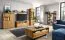 TV-Unterschrank Olinda 13, Farbe: Natur, Eiche teilmassiv – 58 x 146 x 49 (H x B x T)