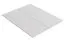 Bodenplatte für Doppelbett, 2-teilig, Farbe: Weiß - Abmessungen: 89,20 x 196 cm (B x L)