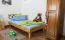 Jugendbett Wooden Nature 03 Eiche geölt, massiv - Liegefläche 100 x 200 cm (B x L)