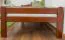 Einzelbett "Easy Premium Line" K1/2n, Buche Vollholz massiv kirschrot lackiert - Liegefläche: 90 x 200 cm