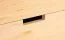 Vitrine Eiche massiv natur Aurornis 08 - Abmessungen: 200 x 50 x 40 cm (H x B x T)