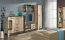 Drehtürenschrank / Kleiderschrank Sichling 01, Rahmen Links, Farbe: Eiche Braun - Abmessungen: 193 x 80 x 58 cm (H x B x T)