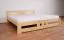 Jugendbett Milo 39 inkl. Lattenrost, Farbe: Natur, massiv - 180 x 200 cm (B x L)